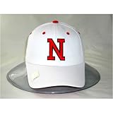Nebraska Cornhuskers One-Fit NCAA Cotton Twill Flex Cap (White)