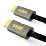 Cablesson XO Platinum C�ble HDMI 1.4 blind�/tress� connecteurs plaqu�s or 1 m Noir