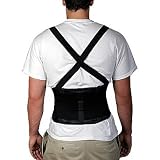 Back Brace Suspenders - Spine and Abdominal Support with Elastic Panels
