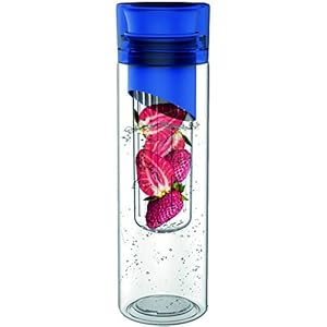 Infuser Water Bottle - Perfect Way to Add Healthy Flavor to Your Drink - BPA Free, Dishwasher Safe, Made From Eastman Tritan - 24 Oz Travel Size - Just Add Some Slices of Your Favorite Fruit to Create a Delicious Beverage - Bonus Travel Bag - 90 Day Money Back Guaranteed