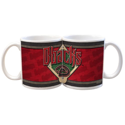 MLB Arizona Diamondbacks 11-Ounce White Felt Mug (2 Pack)