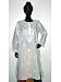 White Tunic Yoga Cotton Kurti Clothing of India Casual Summer Dresses Chikan Embroidery Size M