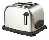 Team TO-14246 920-Watt 2-Slice Toaster, Stainless Steel