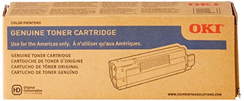 Oki Data 43324417 Toner Cartridge for C6100 Series, 5000 Page Yield, Yellow
