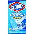 Clorox Toilet Wand Refills, Loaded with Cleaner, 6 Disposable Heads