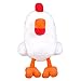 Officially Licensed Crossy Road Plush Toy Chicken Figure, White & Orange, Medium, 7