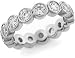 Bezel Set Diamond Anniversary Eternity Wedding Ring, 3.00 ctw.