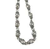 Chrome Plated Skull Link 16 Inch Wallet Chain Jeans
