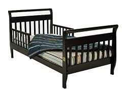 Dream On Me Classic Sleigh Toddler Bed - Black