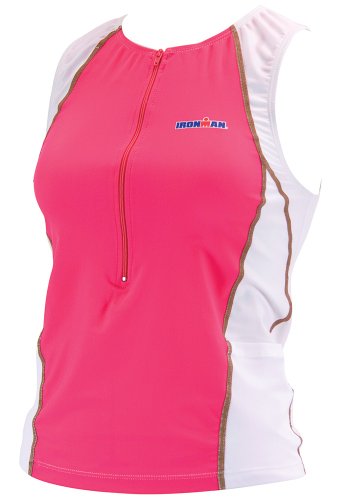 TYR Ironman Women's Singlet, Pink, Extra Large