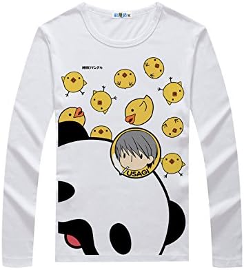 Junjou Junjo Romantica Pure Romance Usami Akihiko Casual T-shirt Top Outfit Cos Anime Long Sleeves Black Unisex Asian Size XL N1