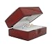 Cherry Wood Double Ring Jewelry Gift Box