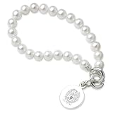 Georgetown University Pearl Bracelet with Sterling Silver Charm