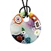 Multi-Color Millefiori Murano Glass Pendant - Daisy Multi-Color