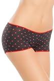 Underglam Black Red Heart Boy Short L