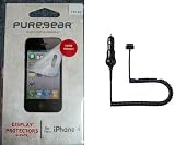 41y17lpFpRL. SL160  OEM Puregear Apple iPhone 4/4S Vehicle Car Charger with OEM Puregear Apple iPhone 4/4S Screen Protector 3 Pack