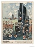 Perfidious Albion!, the Hypocritical British Sing Hymns of Peace But All Their Thoughts are of War Giclee Poster Print by Franz Juttner, 18x24