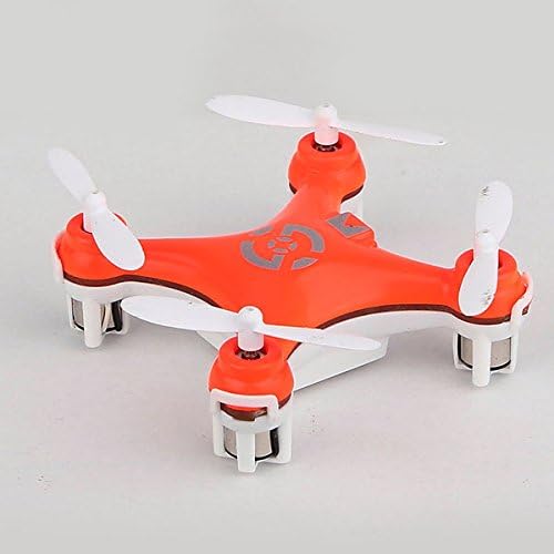 High quality RC toys CX-10 2.4G Remote Control Toys 4CH 6Axis CX 10 RC Quadcopter rc cx 10 helicopters flashing light (Orange)