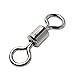 Dr.Fish Barrel Fishing Swivels, Available from #12-#12/0, Stainless Swivels Fishing Tackle Saltwater, Freshwater, Leader/Line/Lure Connector #1/0 132LB