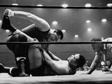 Joe Louis Where He Made His Professional Debut as a Wrestler Premium Photographic Poster Print, 32x24