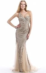 Sexy Crystals Applique Lace Beaded Backless Crystal Chiffon/Taffeta/Tulle Prom Dress 