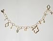 Jessica Elliot Vermeil Open Clover/multi stone bracelet