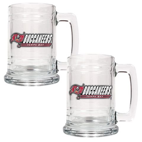 Tampa Bay Buccaneers Set of 2 Beer Mugs