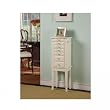 Diamond 6 Drawer Jewelry Armoire w/ White Finish