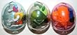 Wind-Up Toys, Set of 3 with Plastic Egg Banks, Swimmer, Green Snail and Orange Submarine (1 Set)