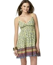 Angie Border-Print Dress