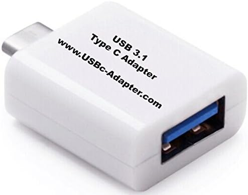 USBc Adapter, 3.1 USB-C (Type C) to 3.0 USB (Type A) High Speed (10Gbps data rate) Adapter Converter for new 2015 MacBook (White)