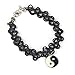 Sannysis Black Retro Henna Vintage Tattoo Yin Yang Choker Necklace