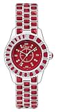 Christian Dior Christal Ladies Red Stainless Steel Diamond Watch CD11211DM001