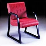 High Point Furniture 1094 Scoop Sled Base Arm Chair w/ Channel Style Back