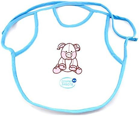 NUOi WP01 Baby 100% Combed Three Cartoon Waterproof Washable Eating Bibs White