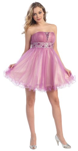 Strapless Cocktail Party Junior Prom Dress #2698