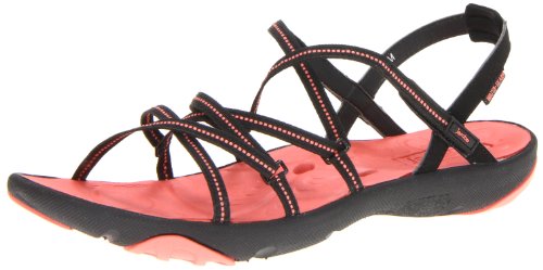 Jambu Sandals Jambu Terra Marine Surf,Black/Coral,9 M US