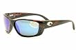 Costa Del Mar Fisch Tortoise W/ Blue Mirror Polarized 580G Glass Lens Sunglasses