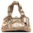 Coach Parker Leather Kisslock Framed Satchel Bag Purse 13468 Rosegold