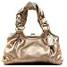 Coach Parker Leather Kisslock Framed Satchel Bag Purse 13468 Rosegold