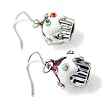 Silver Cupcake Charm Dangle Earrings Fashion Jewelry