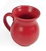 Chantal Ceramic 15-Ounce Tulip Mug, Semi-Gloss Red, Set of 2