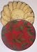 Gourmet Food : Scott's Cakes 1 lb. Almond Cookies in a Holly Tin
