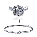 Angry Robot Pattern European Charm Bead Bracelet