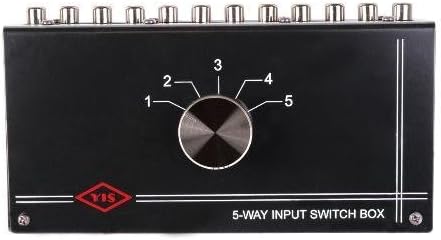 Five Input Source Switch Box Audio / Video