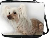 Chinese Crested Dog Design Messenger Bag – Laptop – Bag – School Bag Notebook Bag – Unisex – Ideal gift for all occassions!