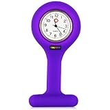 TRIXES Nurses Purple Gel Silicone Plastic Fob Watch