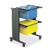Safco Muv? Single Width File Cart Black