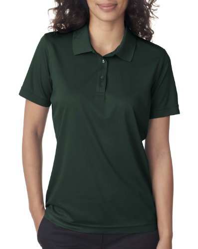 Ultraclub 8210L Ladies Cool & Dry Mesh Pique Polo - Forest -XL