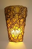 Battery Operated Wall Sconce - Wicker Style with Remote Battery Operated Wall Sconce - Wicker Style with Remote